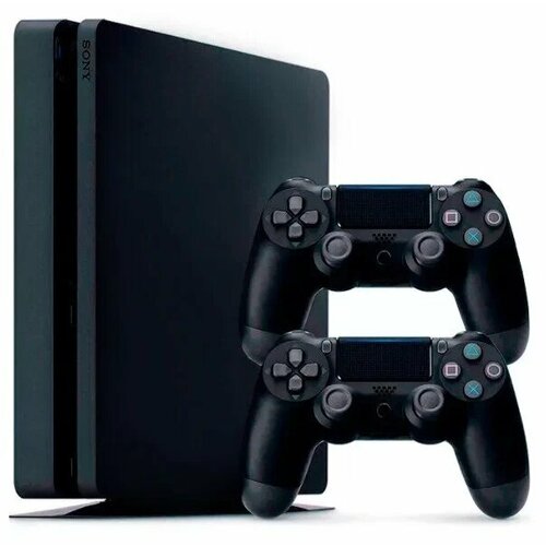 Игровая приставка Sony PlayStation 4 Slim 500 ГБ HDD без игр черный2-й геймпад 43167₽