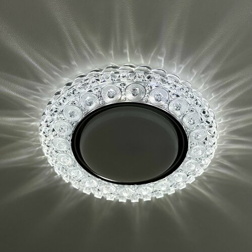 Точечный встраиваемый светильник под сменяемую лампу GX53 (комплект 5 штук), потолочный светильник с подсветкой белый свет 4000K Свет Столицы, LED, 4W