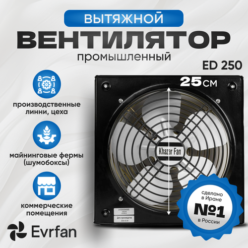 Вентилятор осевой вытяжной 