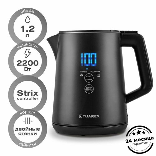 Чайник электрический металлический с сенсорным управлением TUAREX TK-8004 3496₽