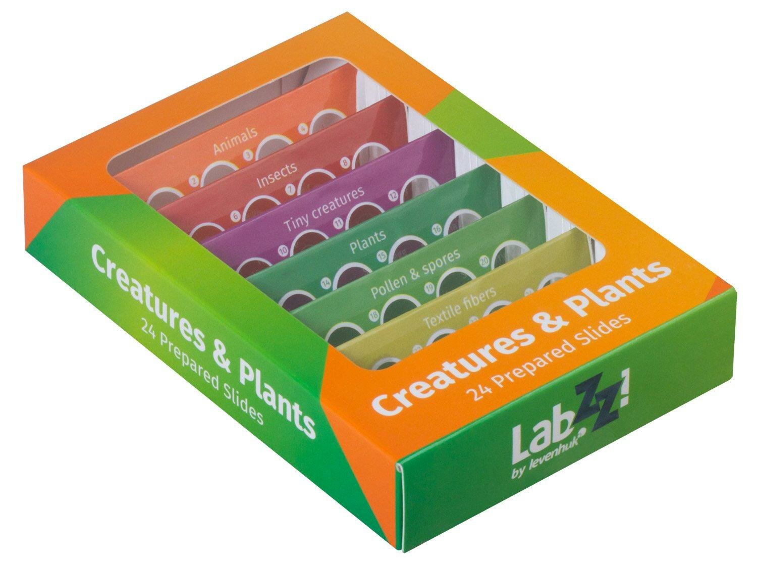 Набор Микропрепаратов Levenhuk Labzz Cp24, Существа И Растения