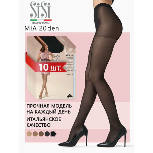 фото Колготки sisi mia, 20 den, 10 шт., размер 4, nero