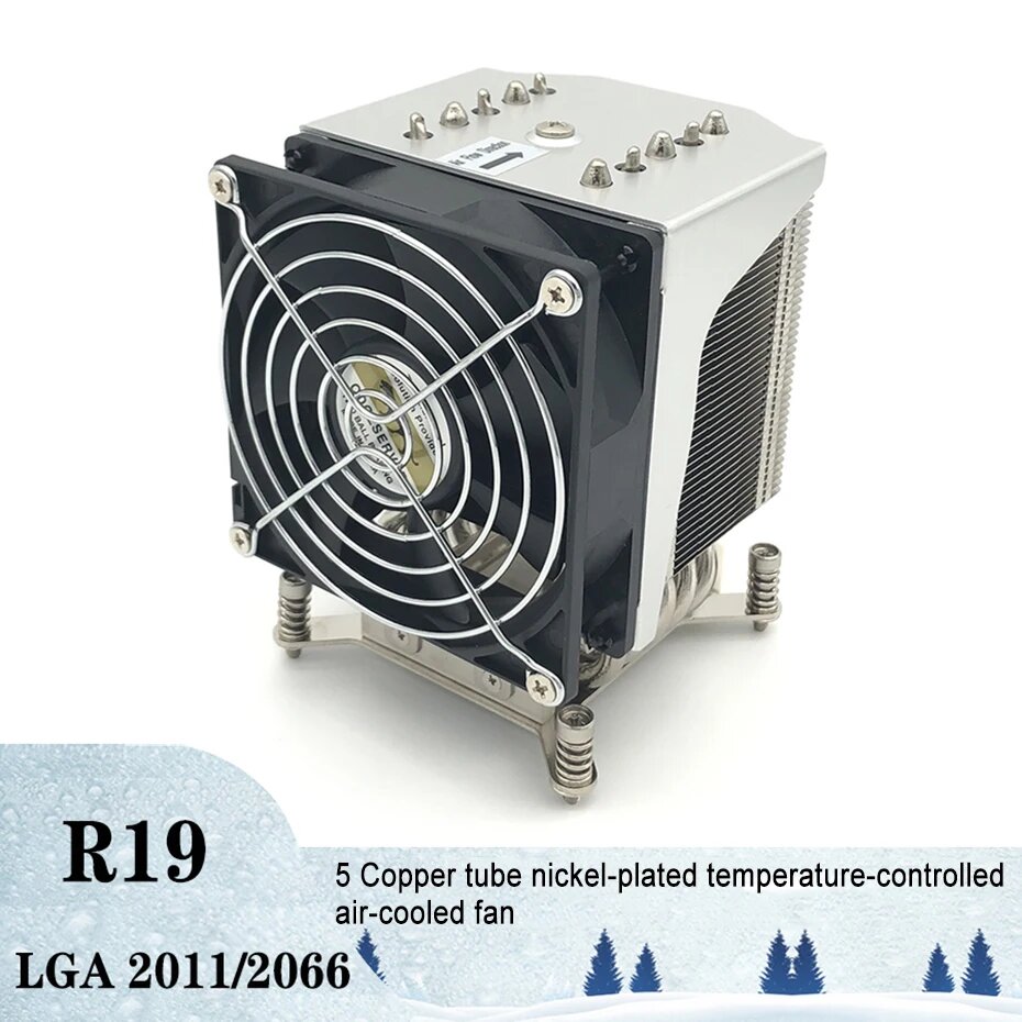 COOLSERVER LGA 2011/2066-R19 башенный охладитель процессора, LGA2011 2066, Нет цветная (RGB), Другой