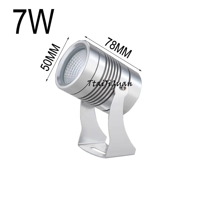 Ландшафтная LED лампа TTaiJiGuan диммируемая IP65 3-12Вт Natural white 4000K 7W Белый