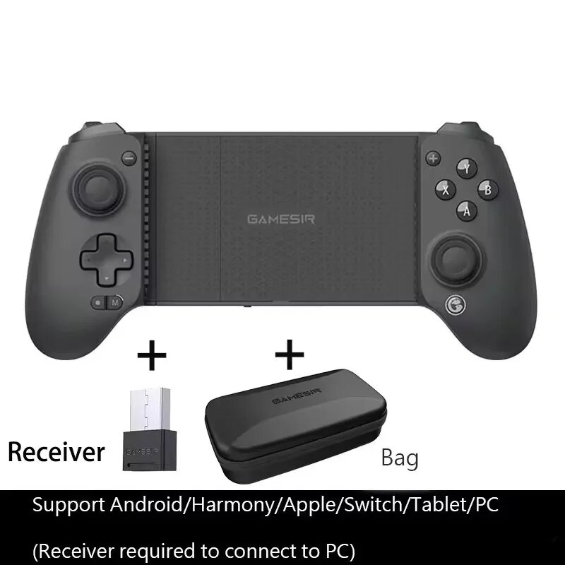 GameSir G8 Plus G8 + Bluetooth-геймпад, мобильный контроллер с джойстиком с эффектом Холла для NS, ПК, Android, телефона Cloud Gaming, на заказ, With Bag Receiver