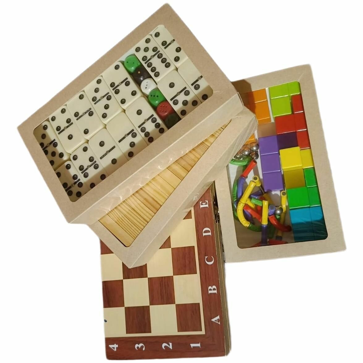 Набор настольных игр для детей 4 коробки