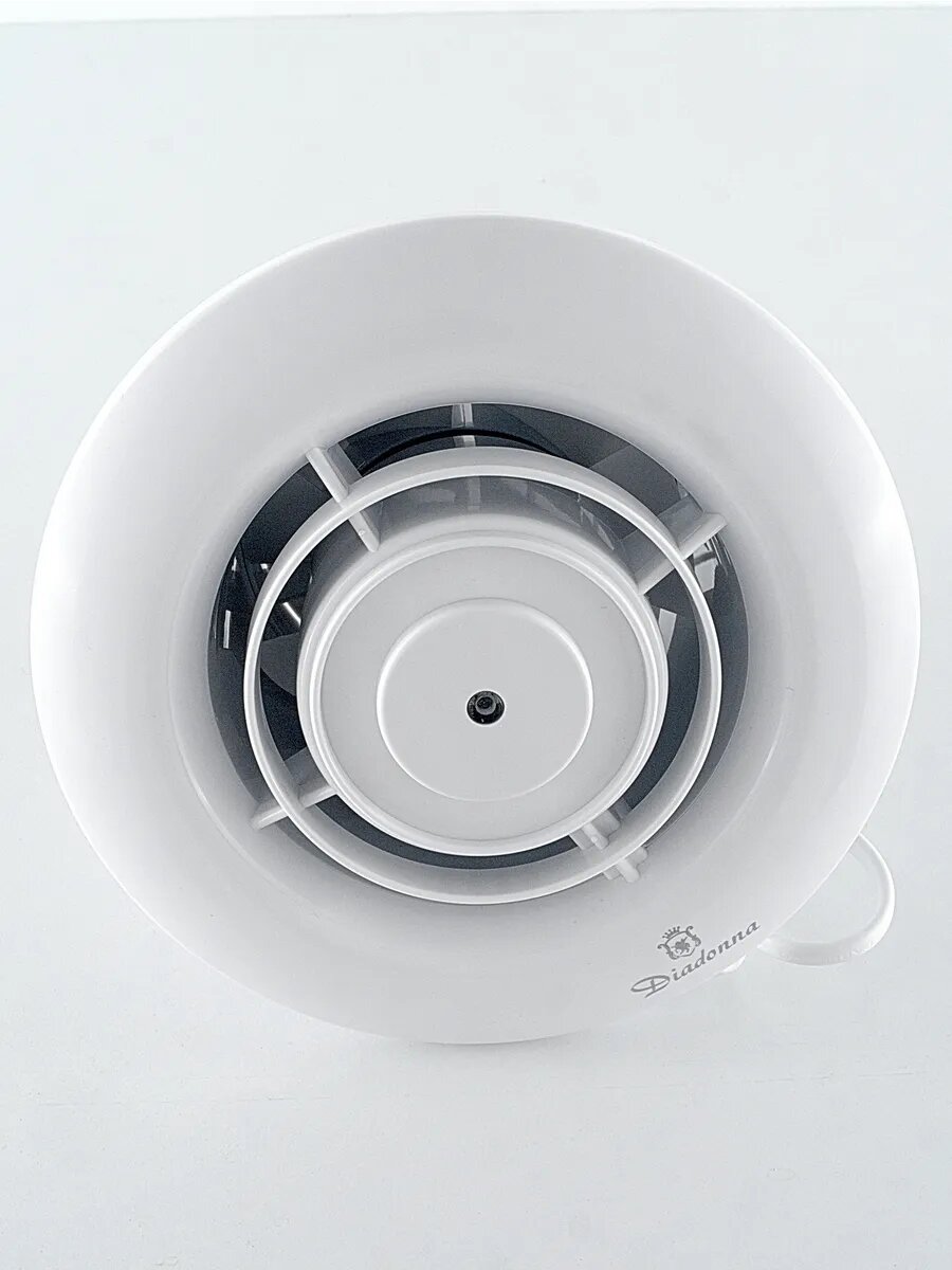 Вентилятор Diadonna, вытяжной, ABS пластик, с обратным клапаном — фото 1