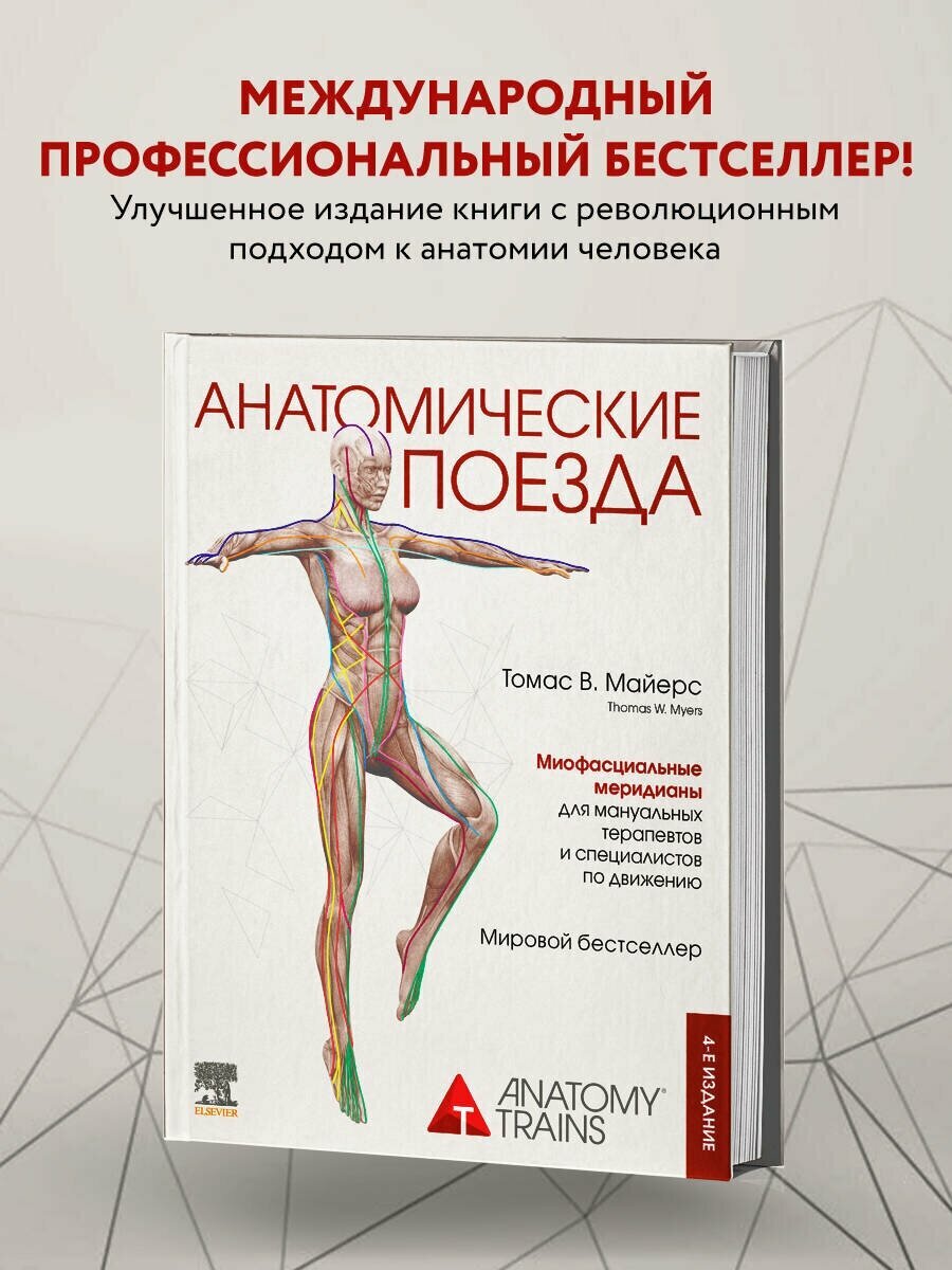 Анатомические поезда. 4-е издание (Майерс Т.) (Эксмо, 2024) Твердая обложка