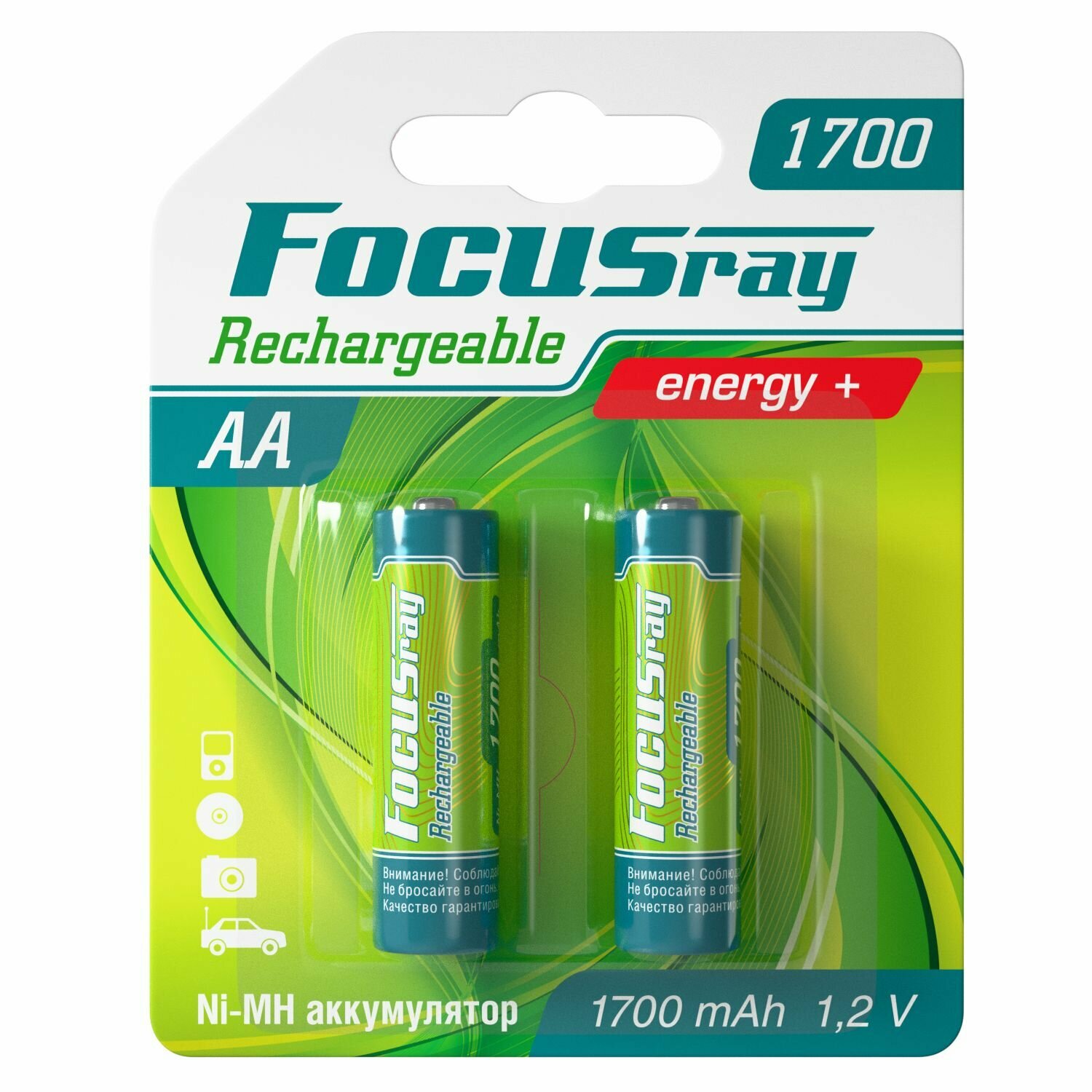 FOCUSray 1700 mAH AA 2/24/288 аккумулятор, шт