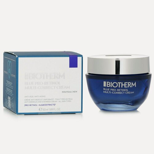 Изображение товара BIOTHERM Мультикорректирующий крем для лица с про-ретинолом и экстрактом бурых водорослей для всех типов кожи Blue Pro-Retinol Multi-Correct Cream тестер