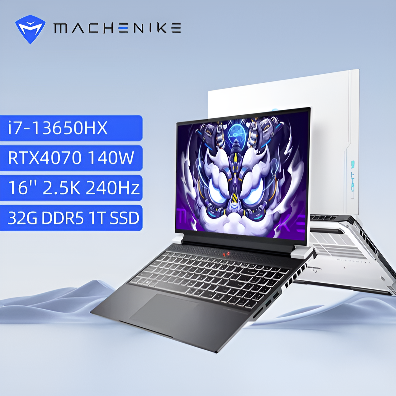 Игровой ноутбук Machenike Light 16 Pro i7-13650HX, RTX4070, 32GB/1TB, 16" 2.5K IPS 240Hz, Windows 11 — фото 1