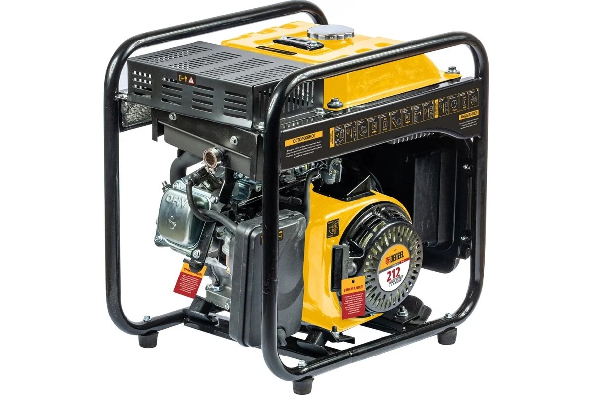 Генератор инверторный Denzel GT-2500iF, 2.5 кВт, 230 В, бак 5 л, открытый корпус, ручной старт
