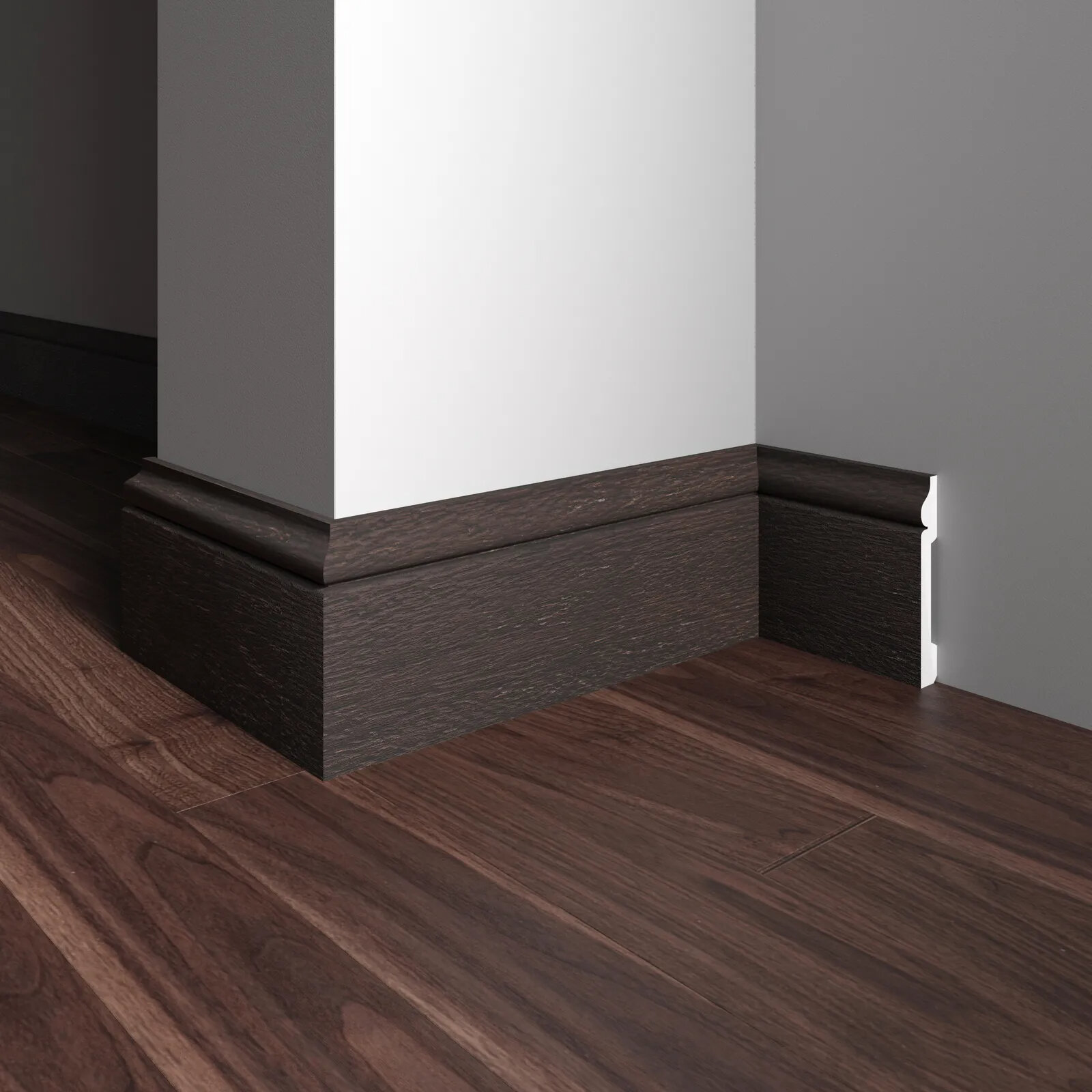 Напольный плинтус Decor-Dizayn 005-93SH, влагостойкий, ударопрочный, 2,4 метра, 1 шт.