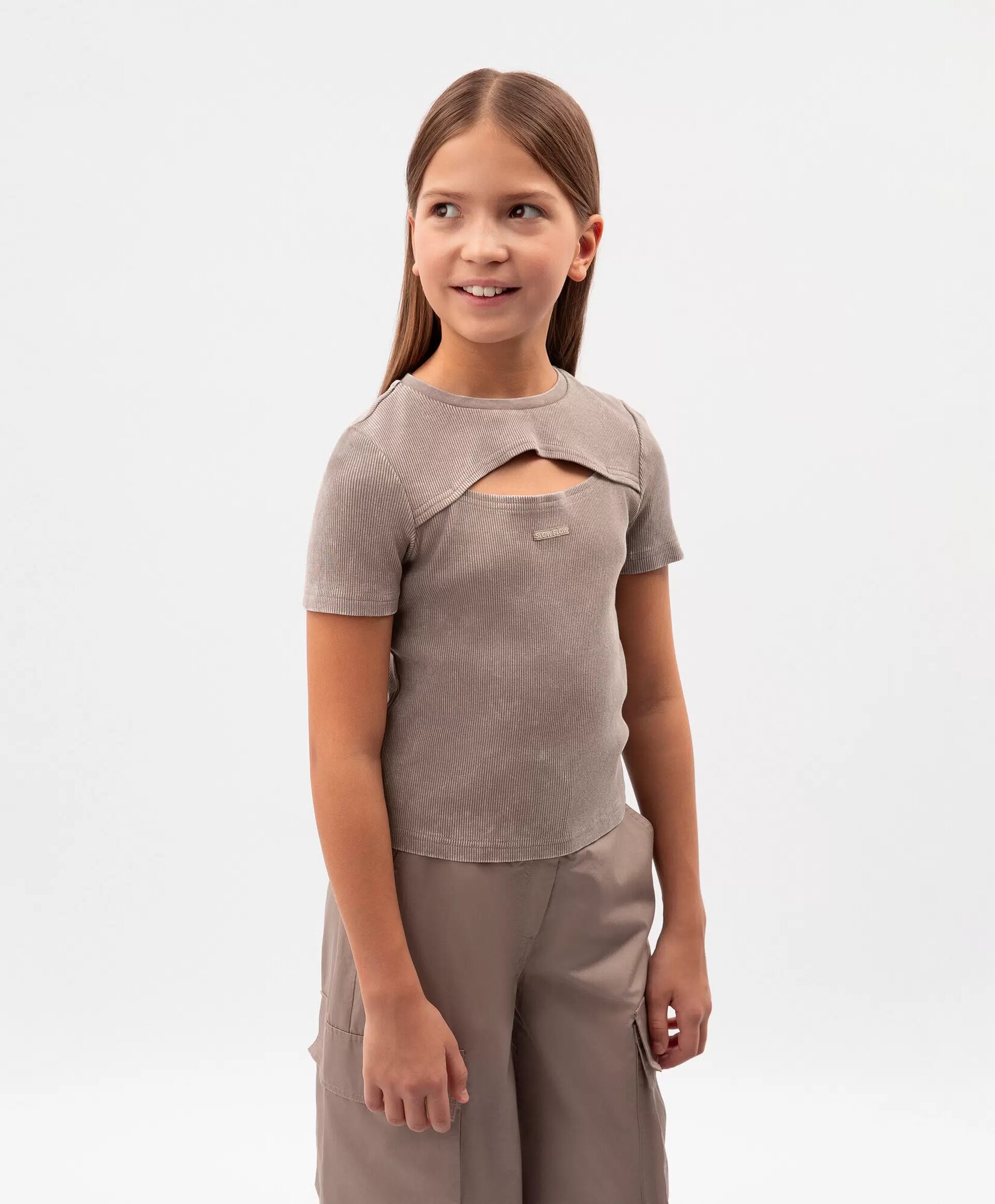 Футболка Gulliver, размер 170, коричневый