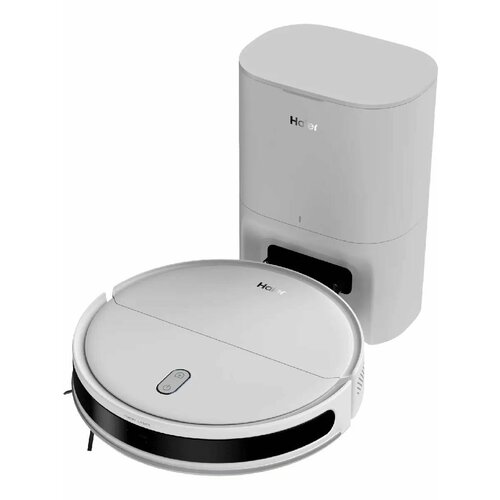 Робот-пылесос Haier HSR Pro Lite со станцией самоочистки для сухой и влажной уборки 4 режима wifi подключением белый 23999₽
