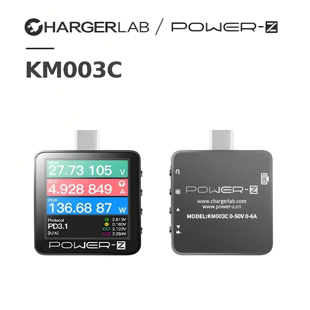 DIYPHONE POWER-Z KM003C USB-C тестер для зарядных устройств, KM003C