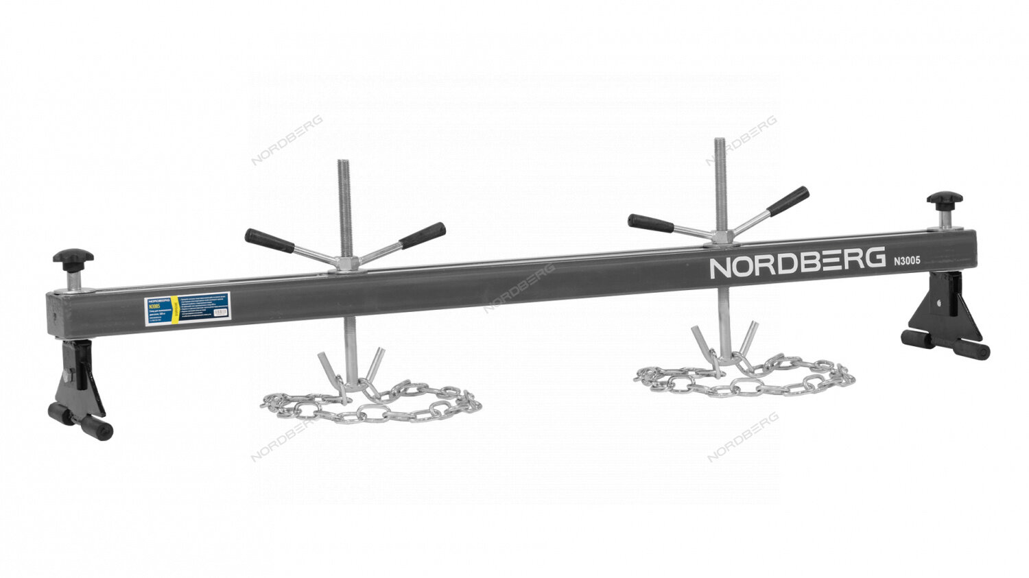Стенд для вывешивания двигателей 500 кг, L=150 см, серый NORDBERG N3005(G) NORDBERG N3005(G) | цена за 1 шт