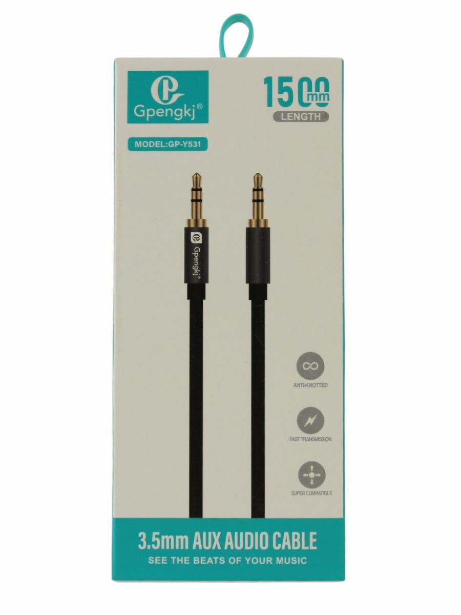 Аудиокабель Gpengkj GP-Y531, 3,5 мм, RCA, цифровой, медный проводник — фото 1