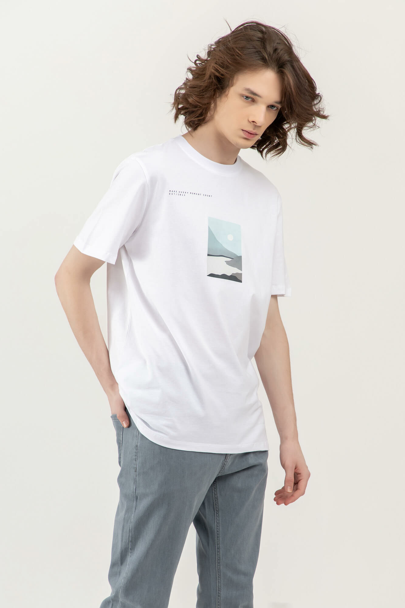 Футболка спортивная TERRA PRO, размер L, white — фото 1