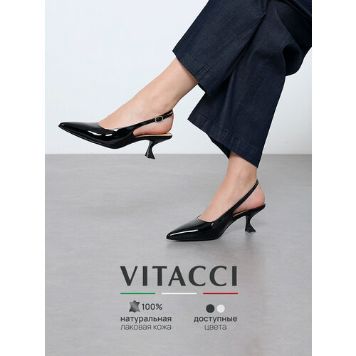 фото Туфли vitacci, размер 37, черный