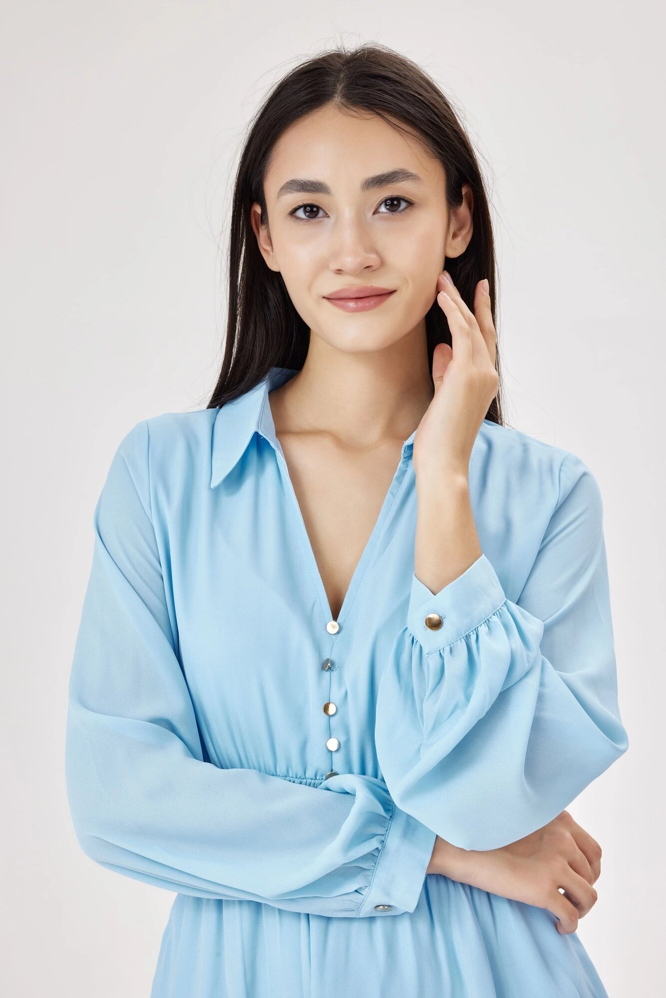 Платье Selfie, размер L, голубой — фото 1