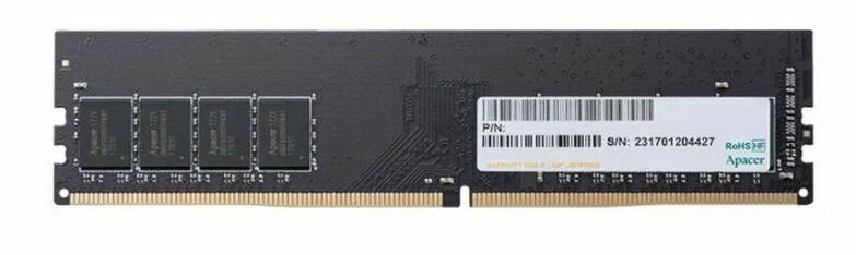 Оперативная память Apacer DDR4 16GB 3200MHz DIMM (PC4-25600) CL22 1.2V (Retail) 1024*8 (AU16GGB32CSYBGH/EL.16G21.GSH) (AU16GGB32CSYBGH) - фото №1