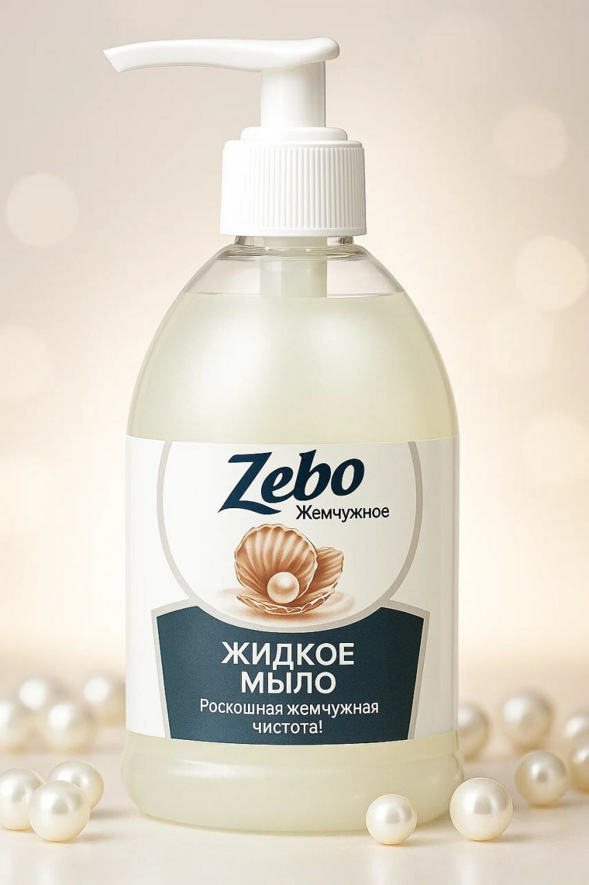 ZEBO Жидкое мыло с эффектом жемчужной чистоты и роскошного ухода за кожей