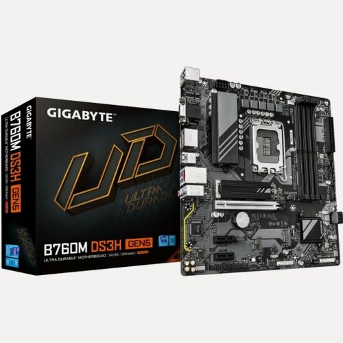 Изображение товара Материнская плата Gigabyte B760M DS3H GEN5 (LGA1700, mATX)
