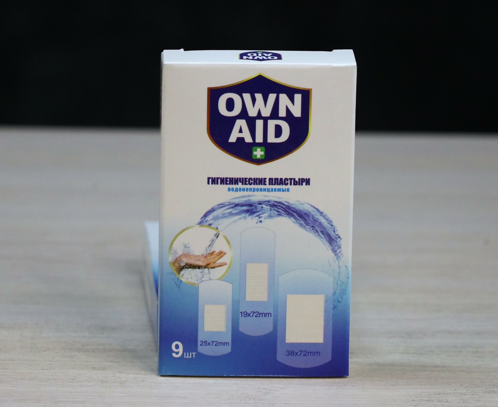 Пластыри Own Aid PU MIX, бактерицидные, водонепроницаемые, 9 шт — фото 1
