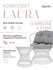 Комплект садовой мебели из поликомпозита "Laura" с розовыми подушками, Набор меб...