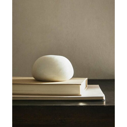 Круглая алебастровая настольная лампа, 5,5 x 9,4 x 9,4 см, экрю, ZARA HOME, 7127/047