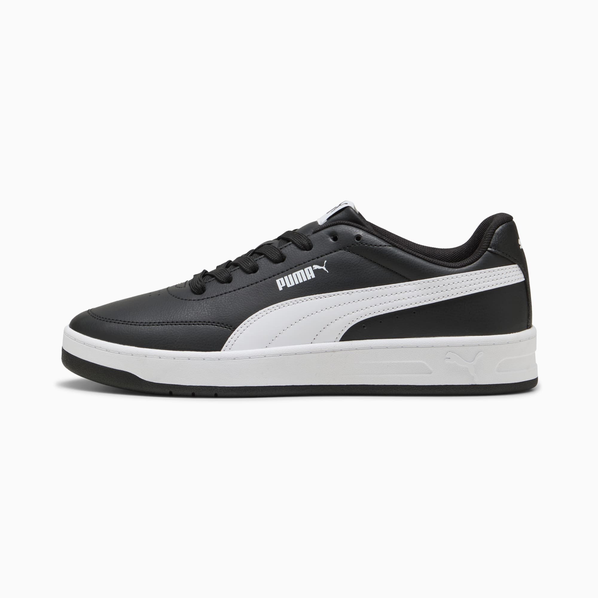 Кеды PUMA Court Classic, размер 8 UK, черный/белый