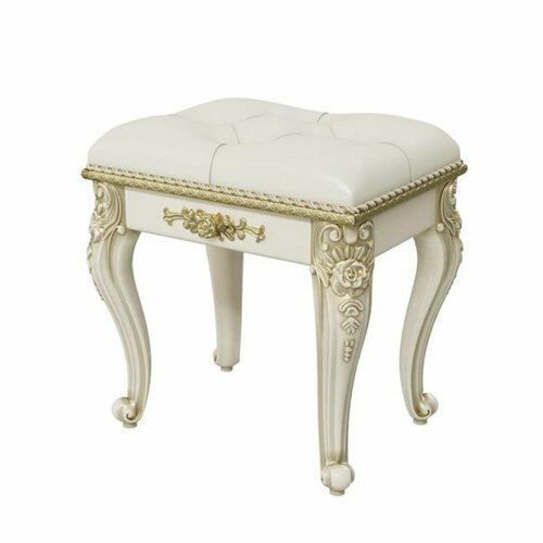 Пуф в спальню слоновая кость 470х355х510мм 16129₽