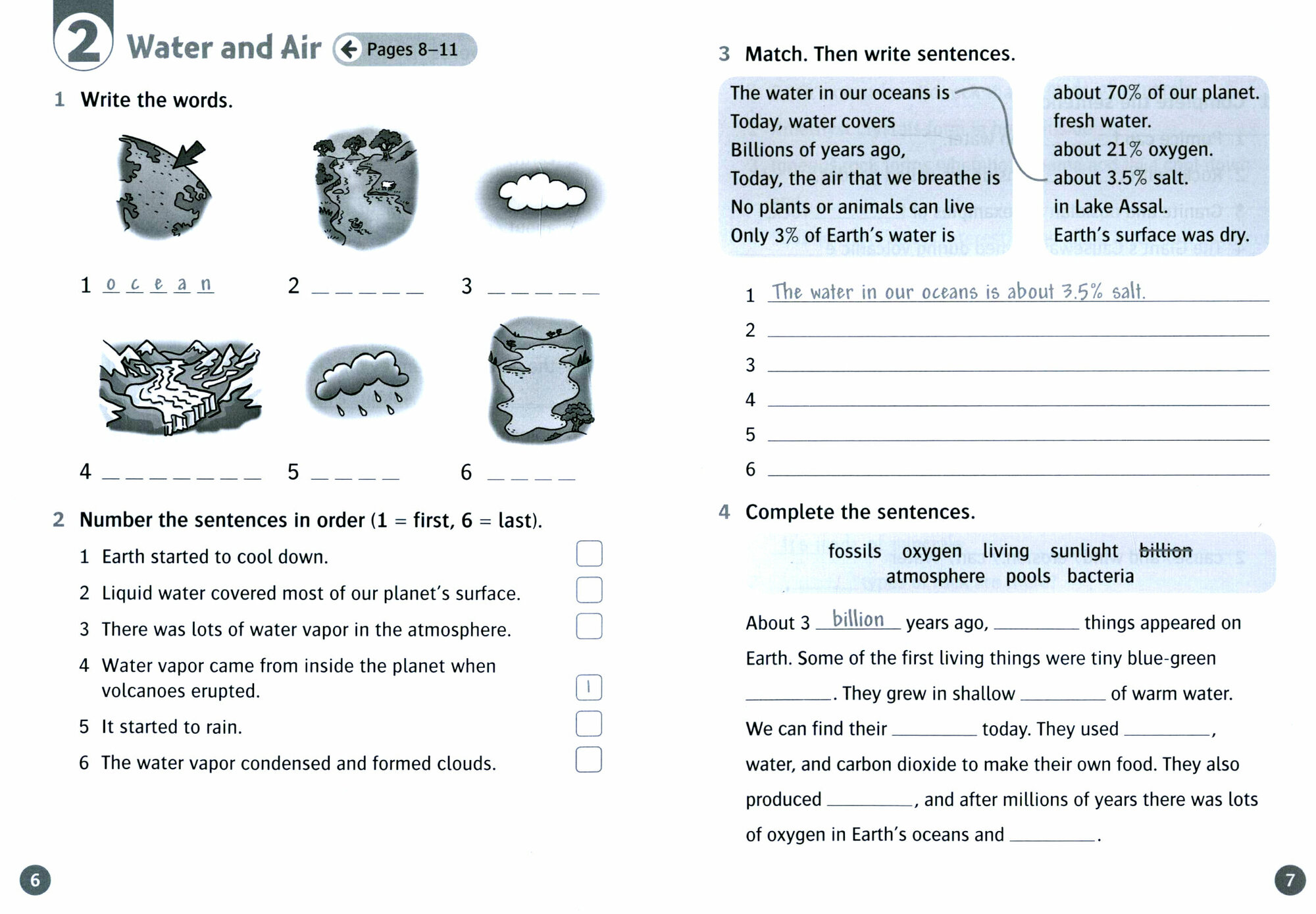 Oxford Read and Discover. Level 6. Earth Then and Now. Activity Book - фото №3
