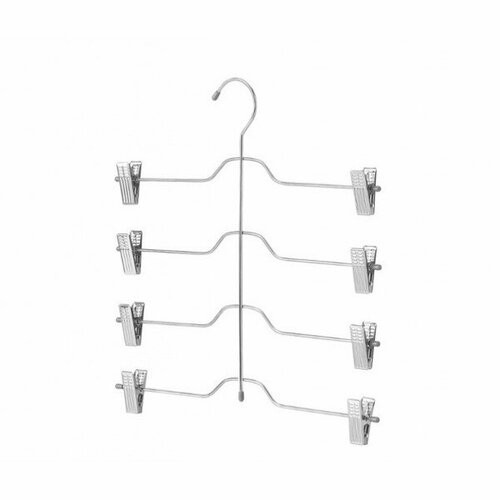 IKEA VAJSING (икеа вайсинг) Вешалка для брюк/юбок, для 4 пар, хромированная серебристый