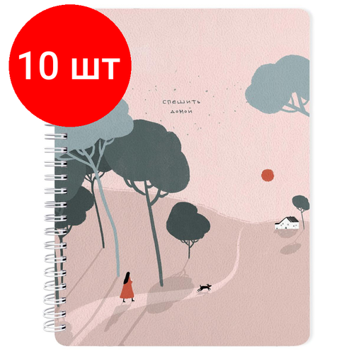 Комплект 10 штук, Тетрадь общая А5 80л. клетка, спир, Be Smart, Soul, N3673