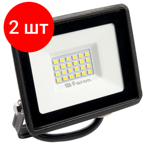 Комплект 2 штук, Прожектор светодиодный FERON 2835 SMD 30W 4000K AC220V/50Hz LL-920 (29495)