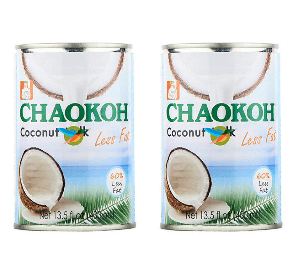 Chaokoh Кокосовое молоко Less Fat, 400 мл, 2 шт