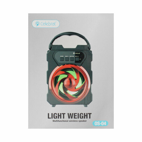 Портативная колонка Celebrat OS-04 черный 149800₽