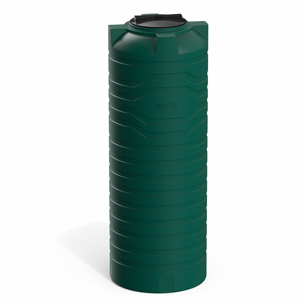 Емкость 500 литров Polimer Group N 500 для воды/ топлива, цвет зеленый