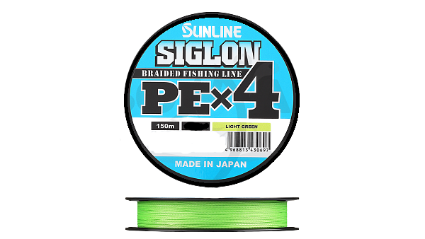 Sunline, Шнур Siglon PE X4, 150м, Light Green, 0.8, 12lb