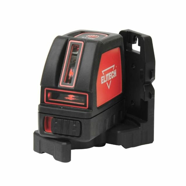 фото Нивелир лазерный ELITECH ЛН 10 (3х1.5В(АА),30 50м, 0.2мм м,0.5кг, гор верт луч, ун. крон-йн, противоудар