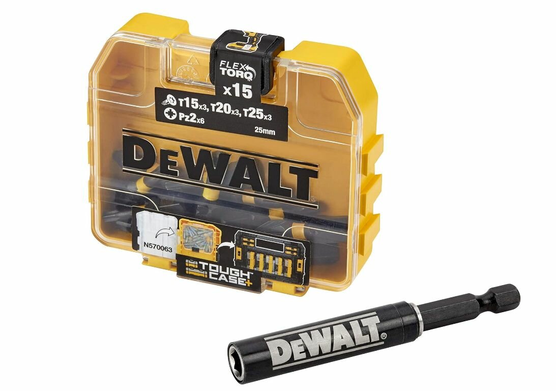 Набор бит для отвертки DEWALT DT70522T ,16 шт, с телескопическими магнитными держателями