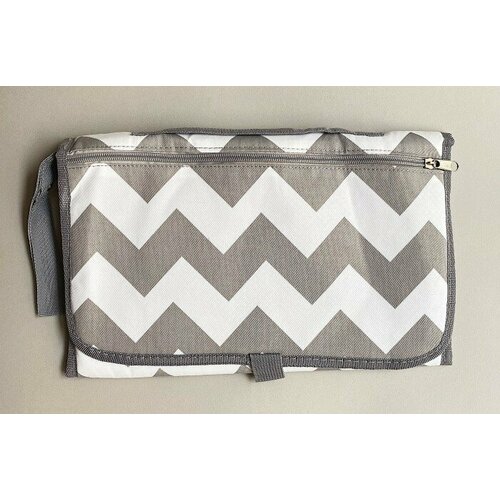 Клатч-матрасик для смены памперса Зигзаг Серый 1260₽