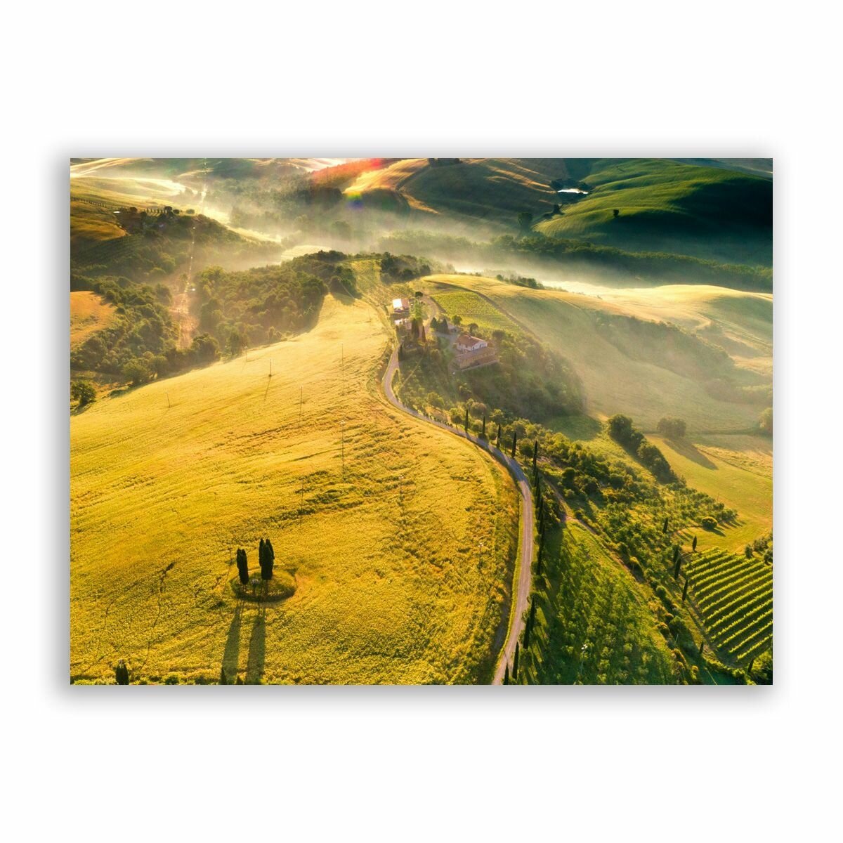 Постер, плакат на бумаге / Природа Италии - Тоскана / Размер 30 x 40 см