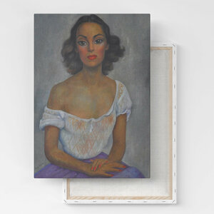 Картина на холсте, репродукция / Диего Ривера - Portrait of Dolores del Rio / Размер 40 x 53 см