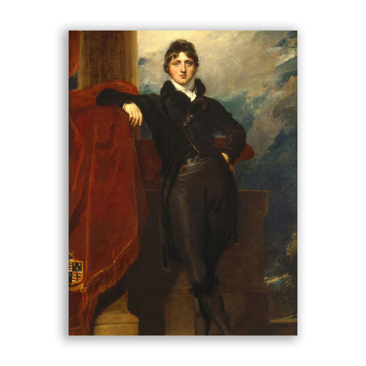 Картина на холсте, репродукция / Томас Лоуренс - Lord Granville Leveson-Gower / Размер 30 x 40 см