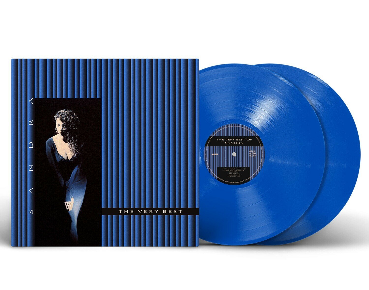 Виниловая пластинка Sandra - "The Very Best Of Sandra" (2024) (2LP Blue Moon Collector Edition Vinyl)