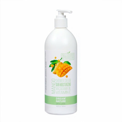 Гель для душа DREAM NATURE MANGO с маслом макадамии и витамином Е, 500 мл