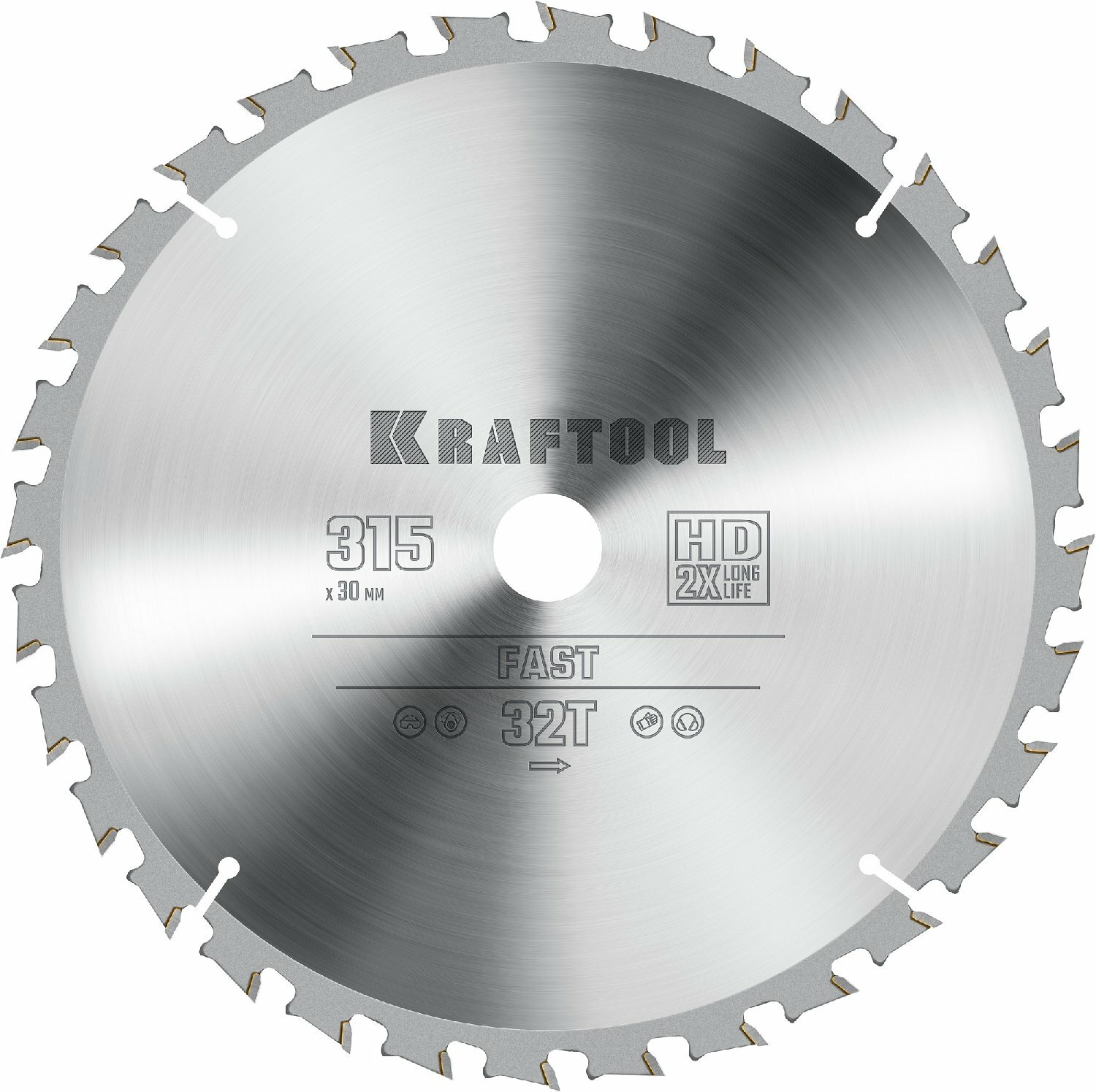 KRAFTOOL Fast 315х30мм 32Т диск пильный по дереву (36950-315-30)